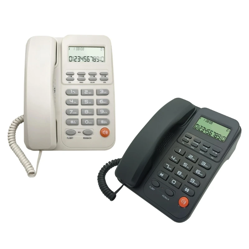 KX-T2026CID Landline Phone Desktop Phone Hotel/Office/Home Telephone Caller Display Speed Dial Alarm Clock Large Button