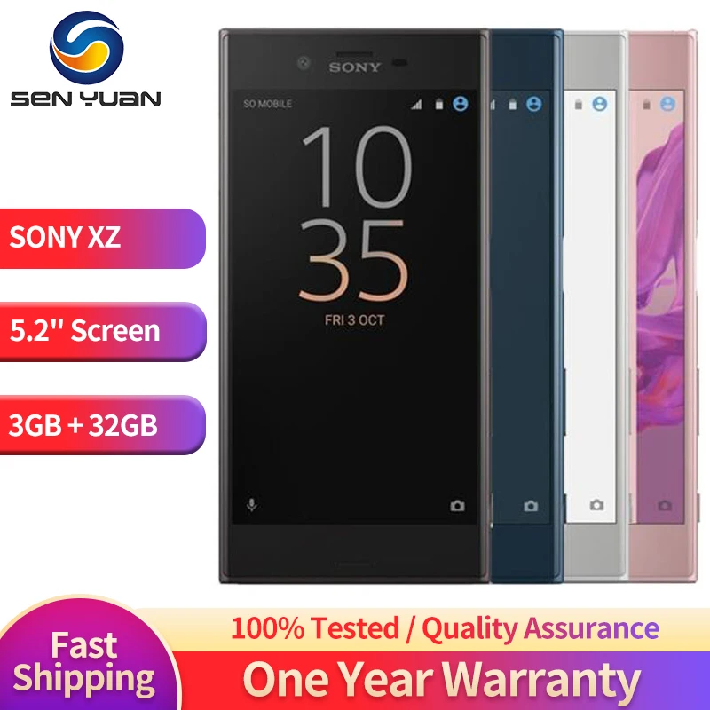 Sony Xperia XZ F8331 F8332 SO-01J Original Unlocked Quad-core 5.2" 32GB 3GB 23MP Snapdragon XZ Cellphone Fingerprint Smartp
