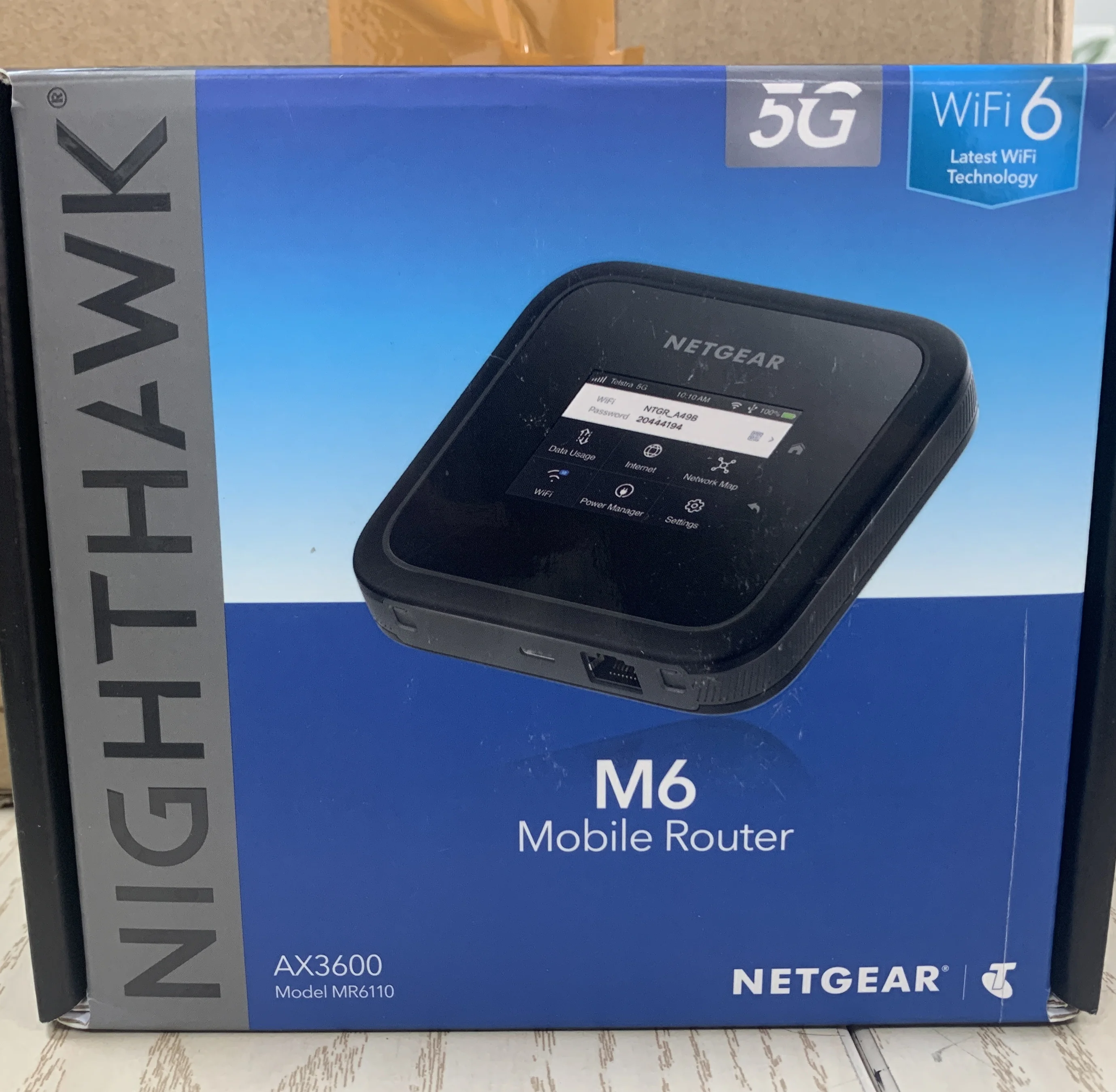 ZEARTS NETGEAR MR6110 5G WiFi 6 Mobile Hotspot Router MR6110-1TLAUS Qualcomm X62 With 5G Sub-6 bands