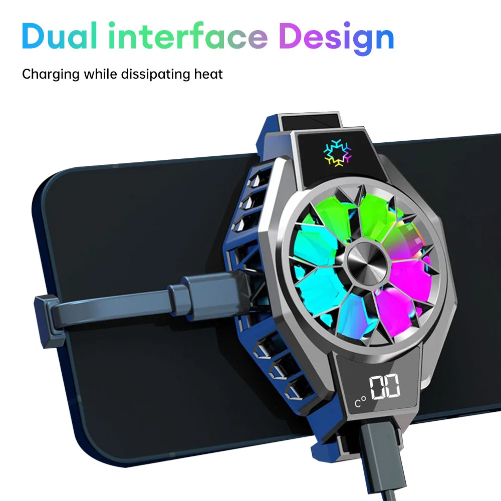 Mini Mobile Phone Cooler Radiator Professional Semiconductor Cooling Fan Heat Sink Game Cooler For iPhone Xiaomi Samsung Huawei