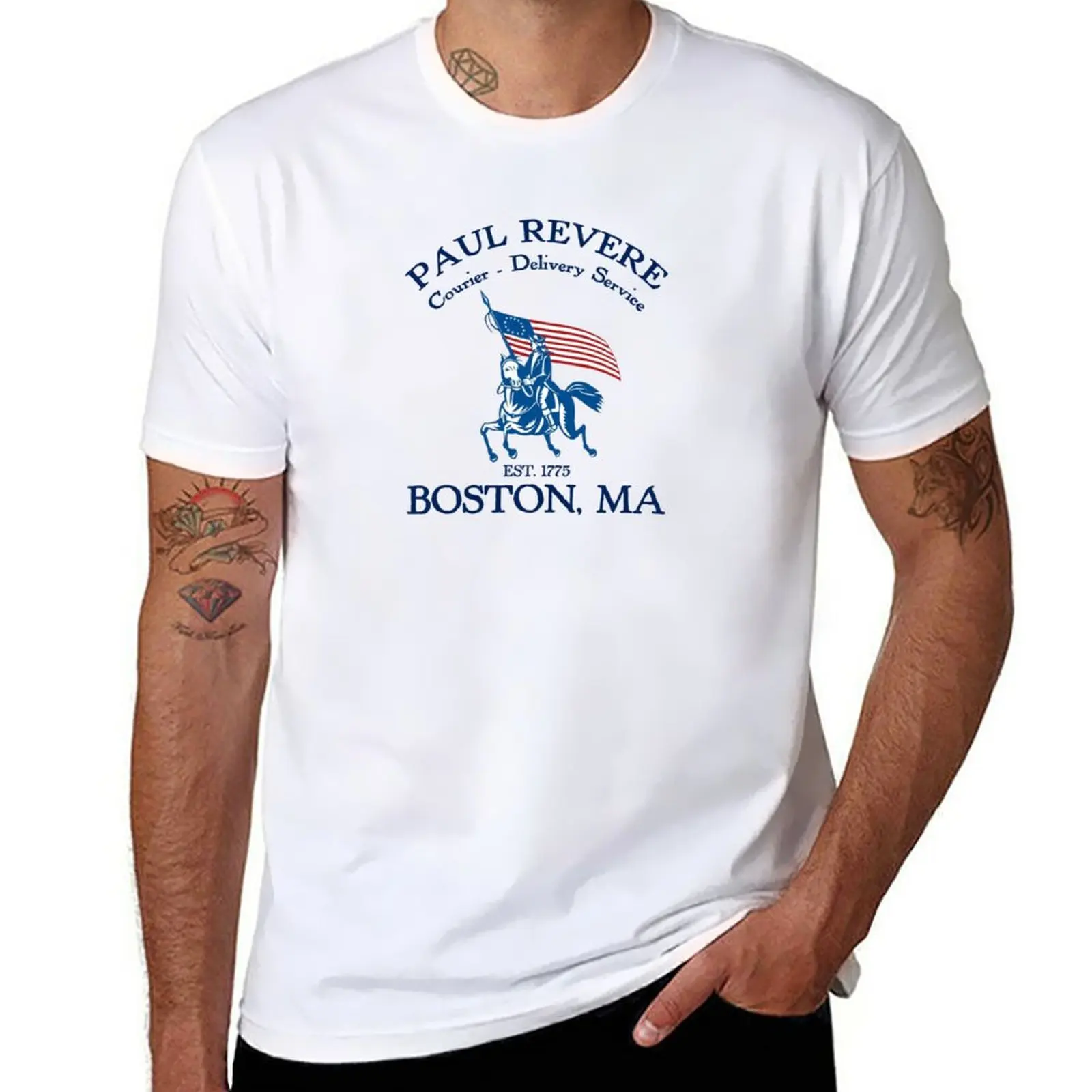 Paul Revere Delivery - Courier Service 1775 T-Shirt aesthetic clothes animal prinfor boys anime customs men clothings