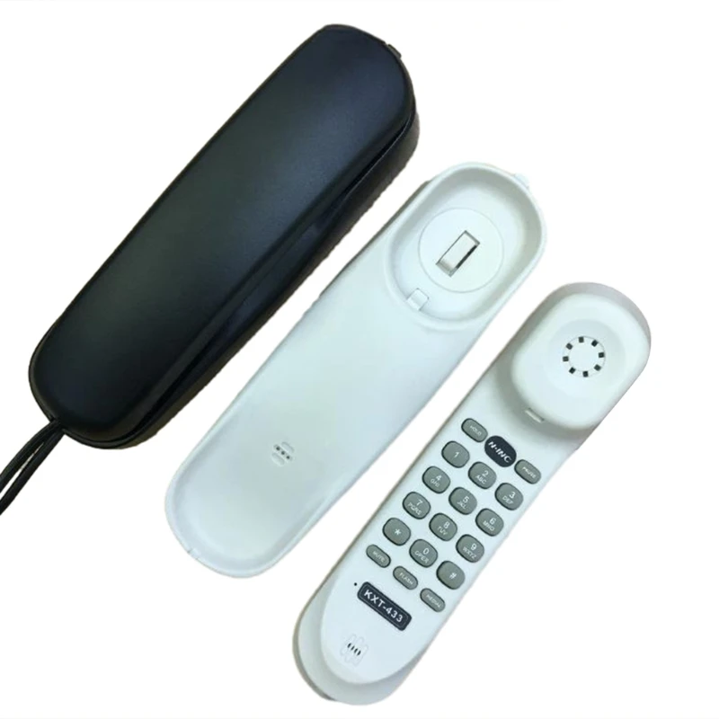 Fixed Landline Telephone English Small Hanging Wall Mount Last Number Redial Y9RF