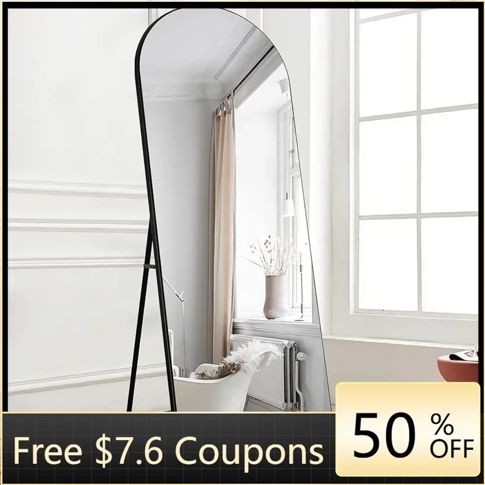 Traditional Full Length Floor Mirror 59"x20" Rustic Tall Floor Mirror Black Freight Free Mirrors Body Led Living Room 