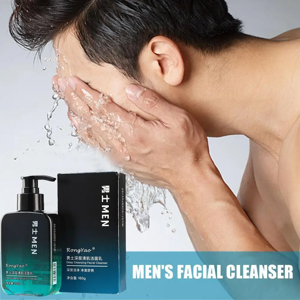 Men's Special Amino Acid White Mud Cleanser Removes Cleansing Skin Cleanser Mites Products Care Exfoliates Gentle Po U1q8