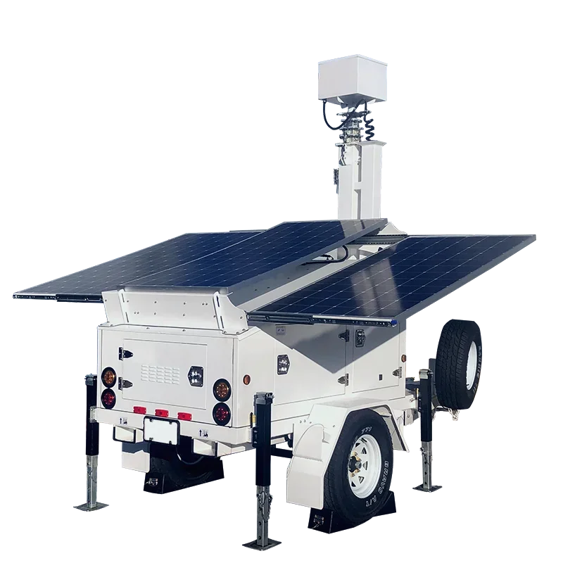 Hot Selling New for Kinlife Solar Light Trailer Snowmobile Trailers With Solar Street Light For Sale