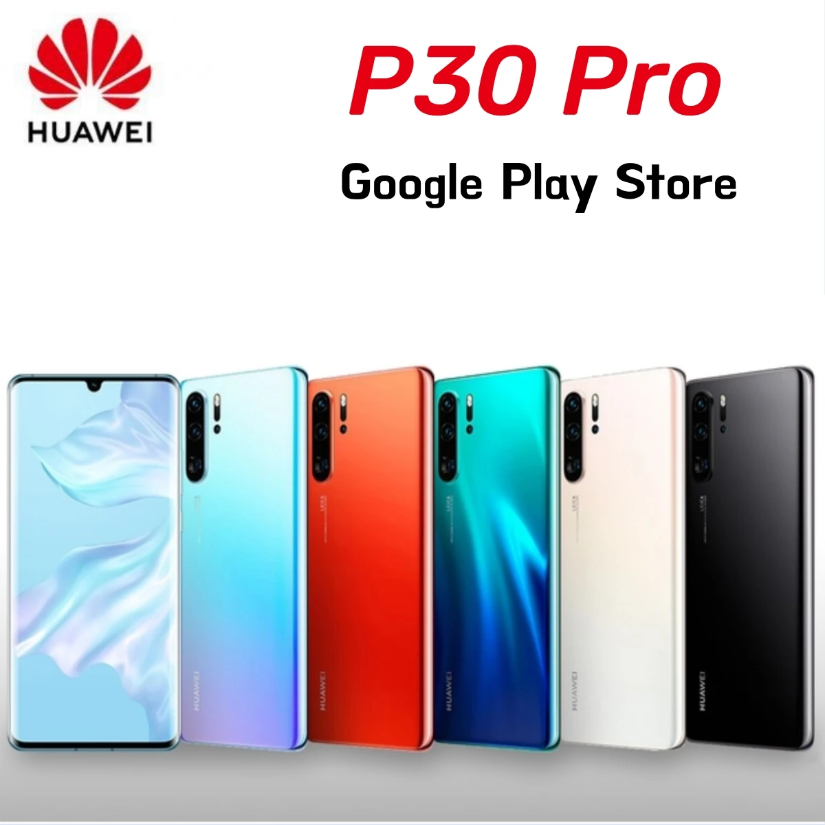 HUAWEI-P30 Pro Android Smartphone, Mobile Phone, Google Play Store Cell Phone, 512GB ROM, 40MP + 32MP Camera, 6.47 in, IP68