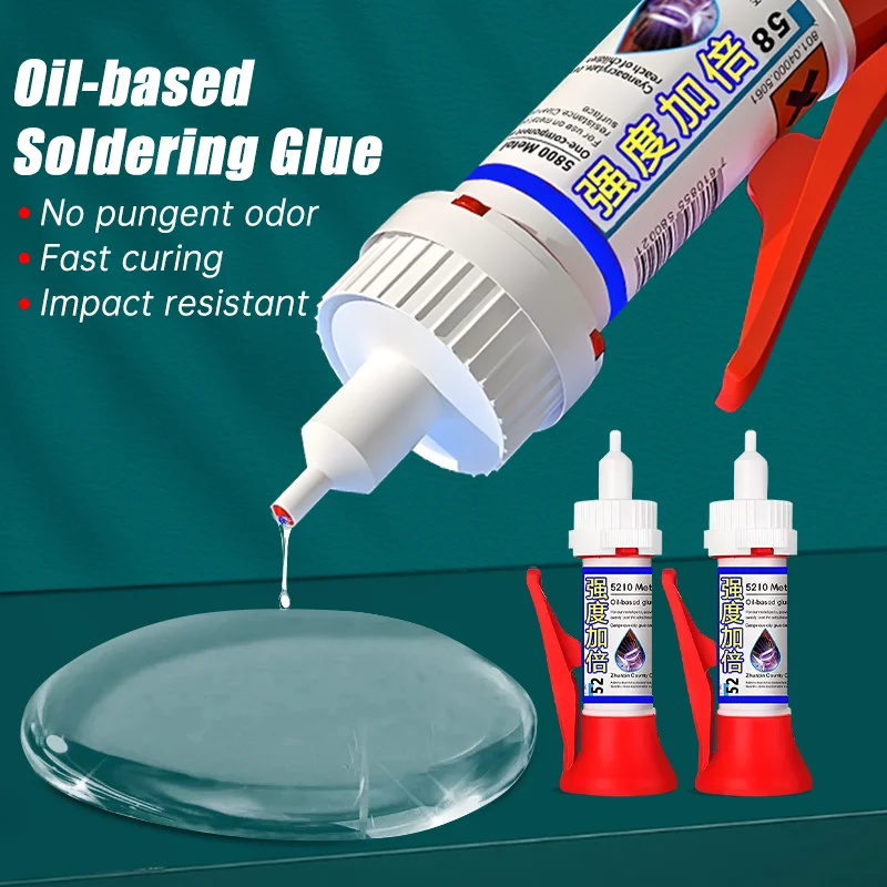 50g Powerful Solder Strong Glue Plastic Repair Adhesive Universal Quick-drying Sealer Tiles Fix Sealant Metal Welding Adhesive
