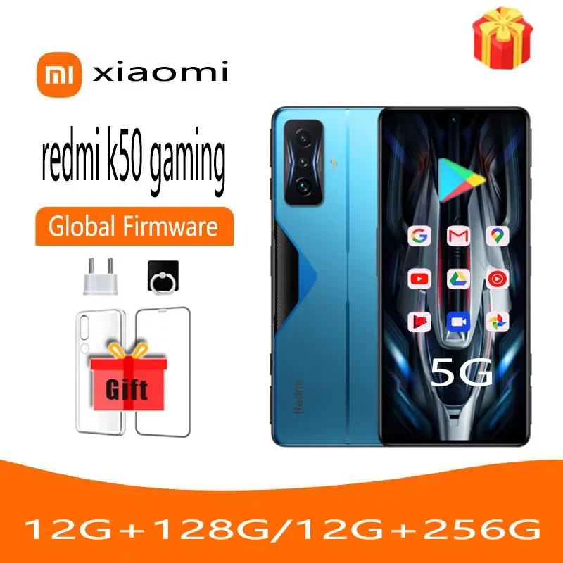 Xiaomi Redmi k50 Gaming 5G smartphone hyperOS 1.0 Cellphone face recognition Snapdragon8 Gen1 full screen used phone no charger
