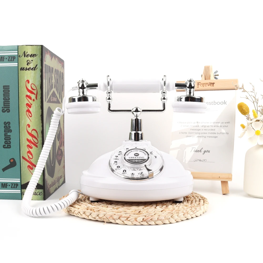 Retro Antique Audio Guestbook Telephone Rotation Retro Telephone Guestbook Audio Wedding Wedding Party Event Recording Guestbook