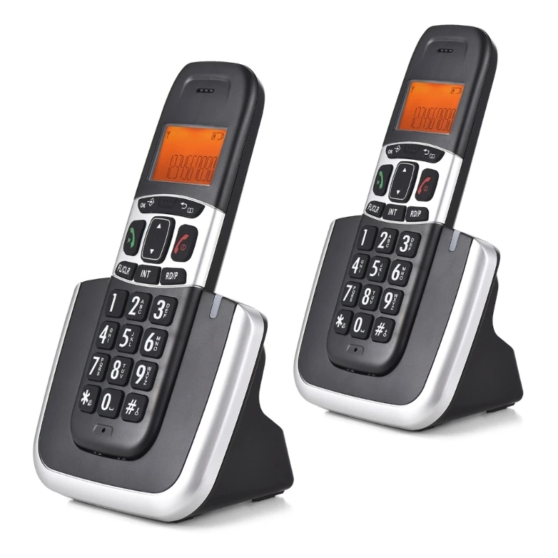 D1004-D Telephone Cordless with LCD CallerID Redials Low Radiation Fixed Phone N58E