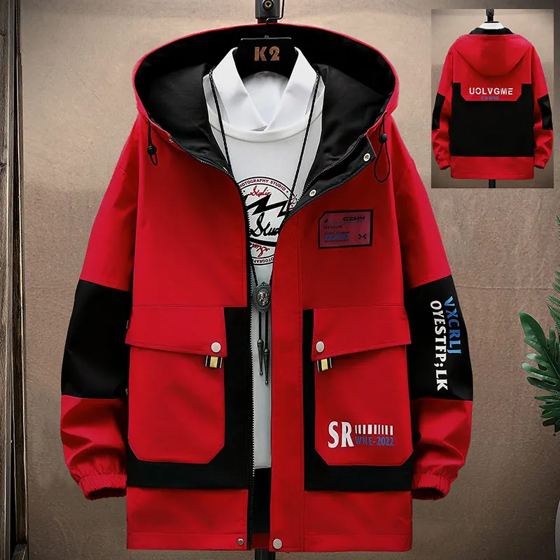 2024 Spring new arrival fashion coat male high quality casual jacket men,autumn men's casual hooded jackets,size M-4XL