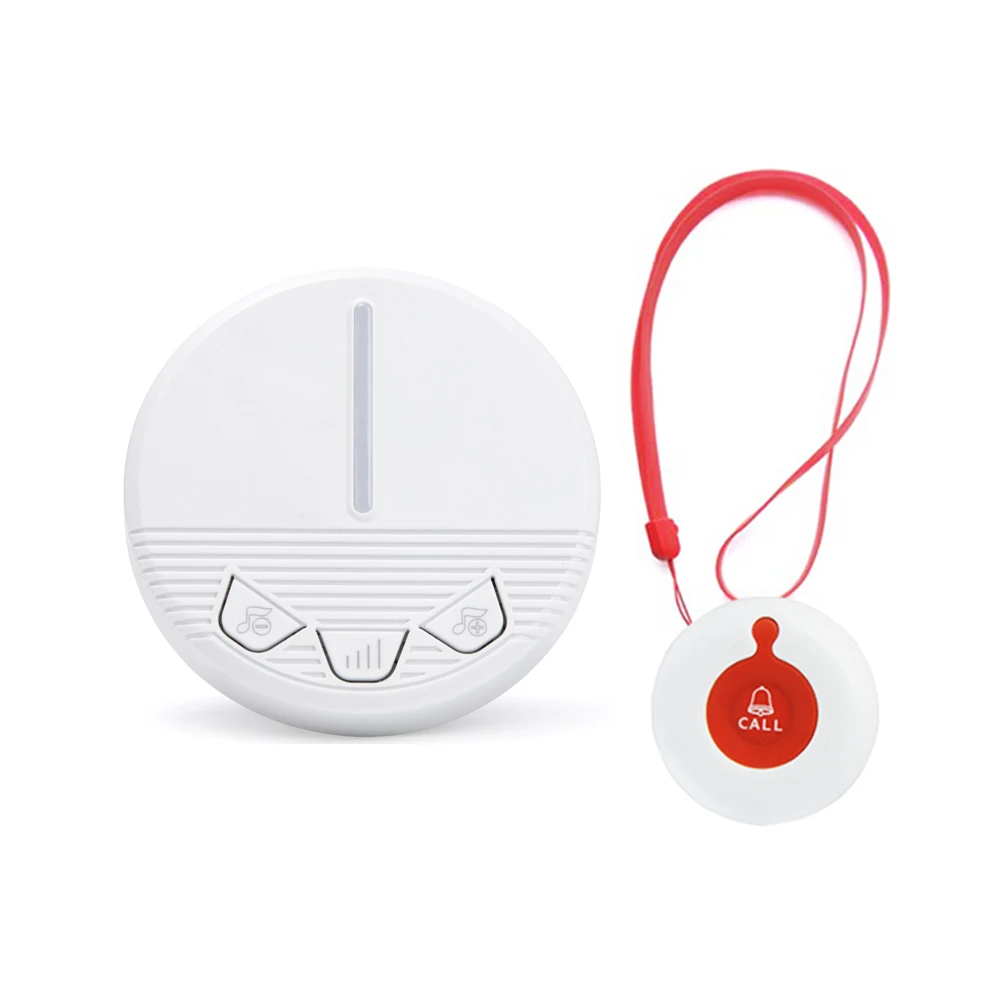 Wireless Patient Calling System Restaurant Pager Waterproof Call Button Light Receiver for Hospital Clinic Home care