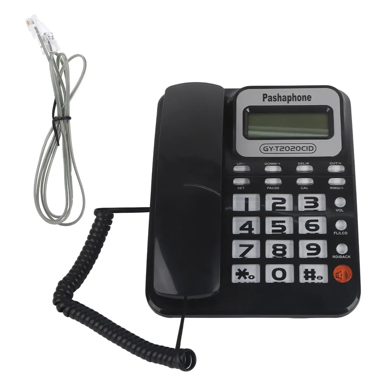 Big Button Landline Phone with Voice Recorder, Caller ID Household Fixed Desk Telephone for Elderly AliExpress