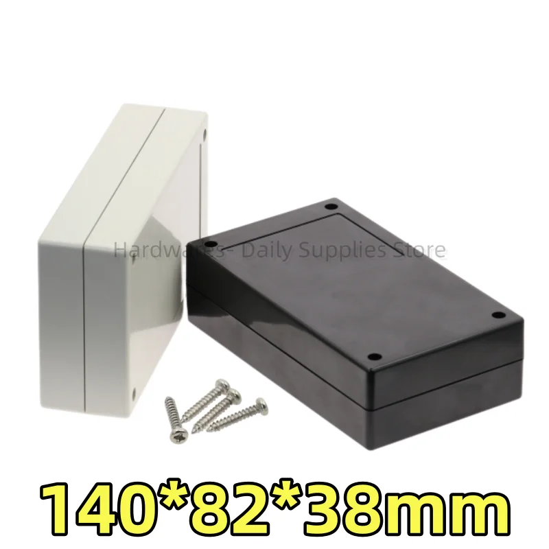 1pcs PCB Plastic Box Enclosure Electronic Project Case without screws 140x82x38mm Wire Junction Boxes