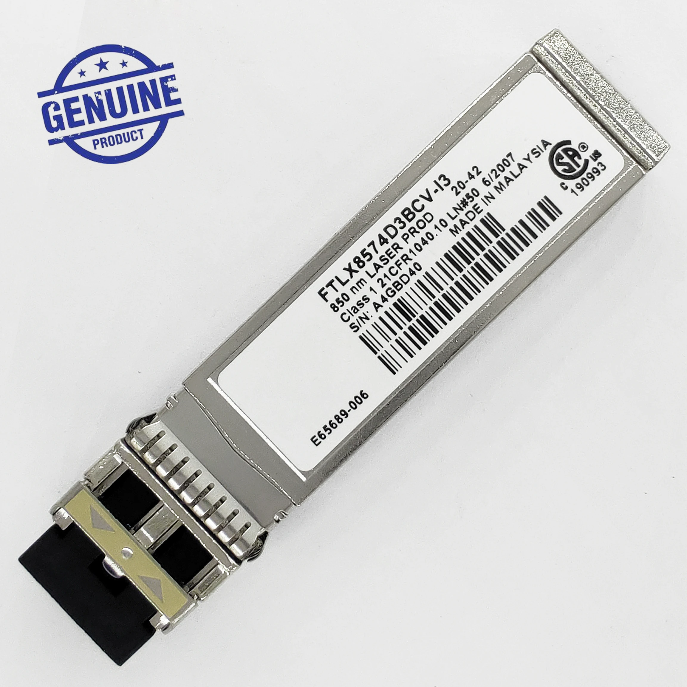 Genuine For Intel Finisar FTLX8574D3BCV-I3 SFP+ 10 Gb 850nm Transceiver E65689-006 Transceiver Optical Module