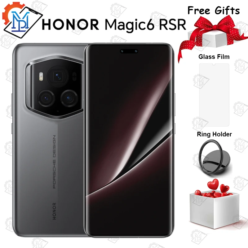 2024 New Original Honor Magic 6 RSR 5G Mobile Phone 6.8"120Hz Snapdragon 8 Gen 3 Camera 180MP Battery 5600mAh Smartphone