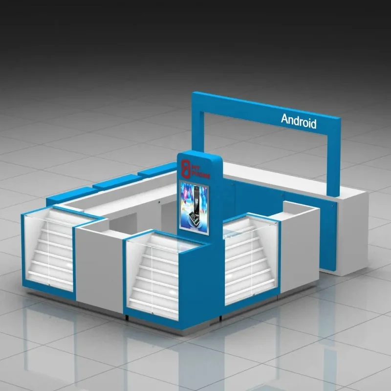 custom，Best Selling Mobile Phone Store Furniture Cell Phone Repair Counter Mobile Phone Accessories Display Kiosk For Sale