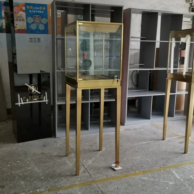 Custom, Floor Standing Display Showcase Jewelry Tower Showcase Jewelry Store Furniture