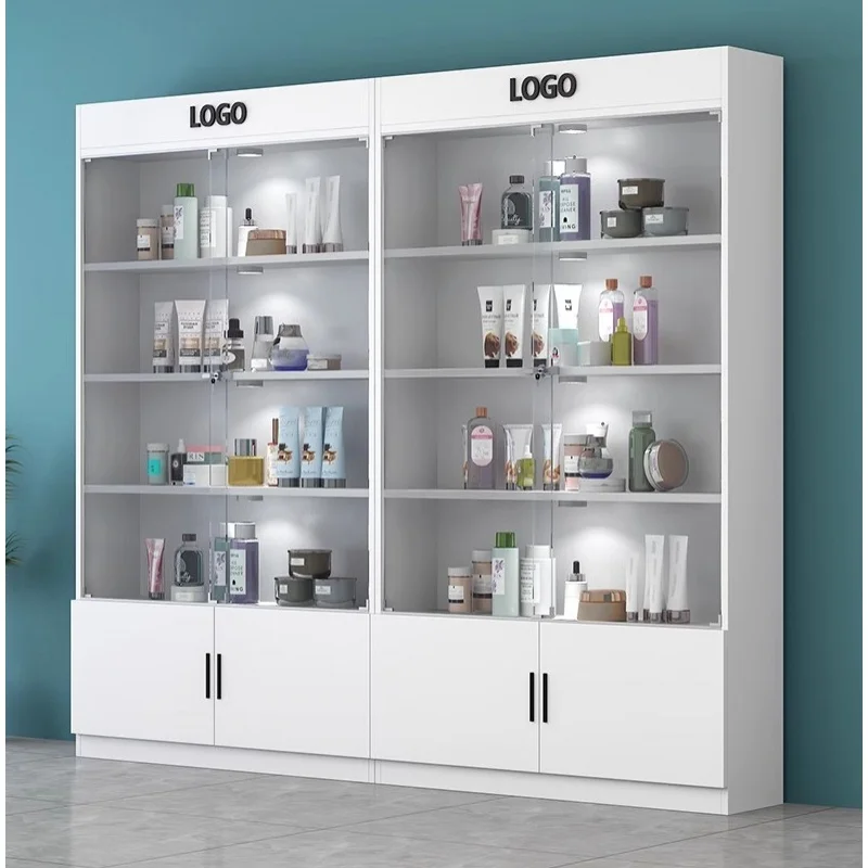 custom，Customized Beautiful Cosmetics Beauty Remove Whole Face Makeup Display Showcase