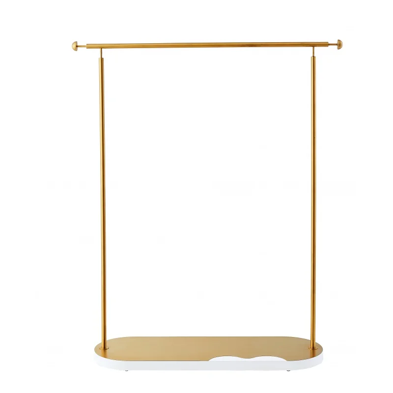 Custom, Custom luxury version clothing store gold metal clothing display rack