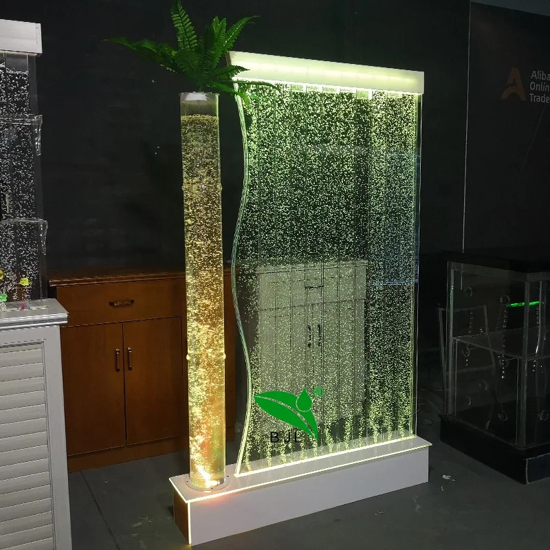 Custom, home decoration Led acrylic screen partition water bubble wall
