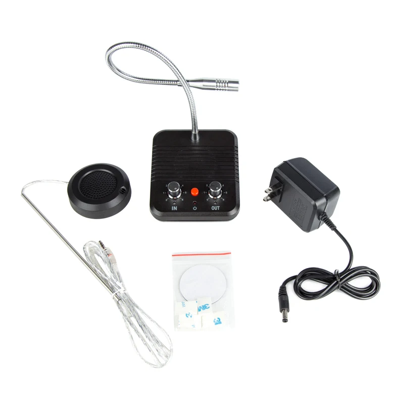 bank counter window intercom system dual-way intercommunication intercom speaker for glass window
