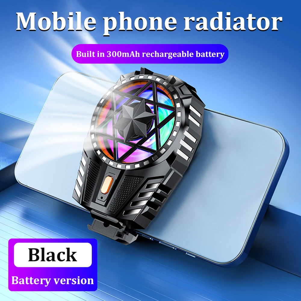 Cell Phone Cooler Portable Mobile Phone Radiator Phone Cooling Fan Dissipate Heat Cooling Phone Temperature For Gaming