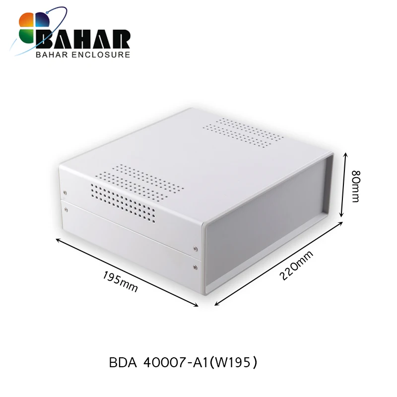 Bahar Enclosure Iron Case Wire Junction Box Instrument Shell Distribution Box Power Controller Housing BDA 40007-W195