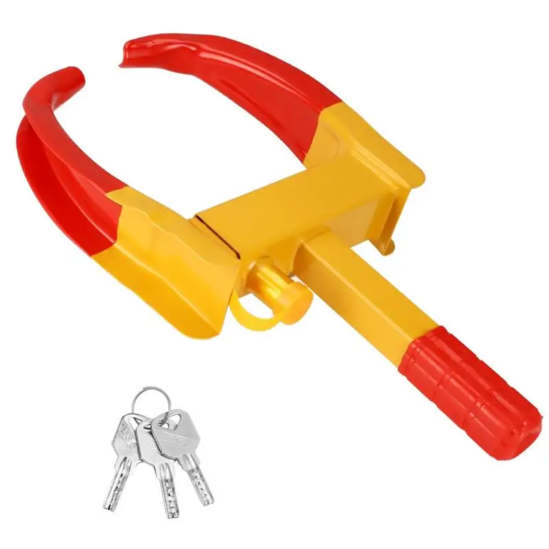 2 Packs Wheel Locks Universal Vehicle Wheel Clamp Locks Adjustable Security Tire Locks For Wheels 7-11’’ Width Fit Cars Trucks