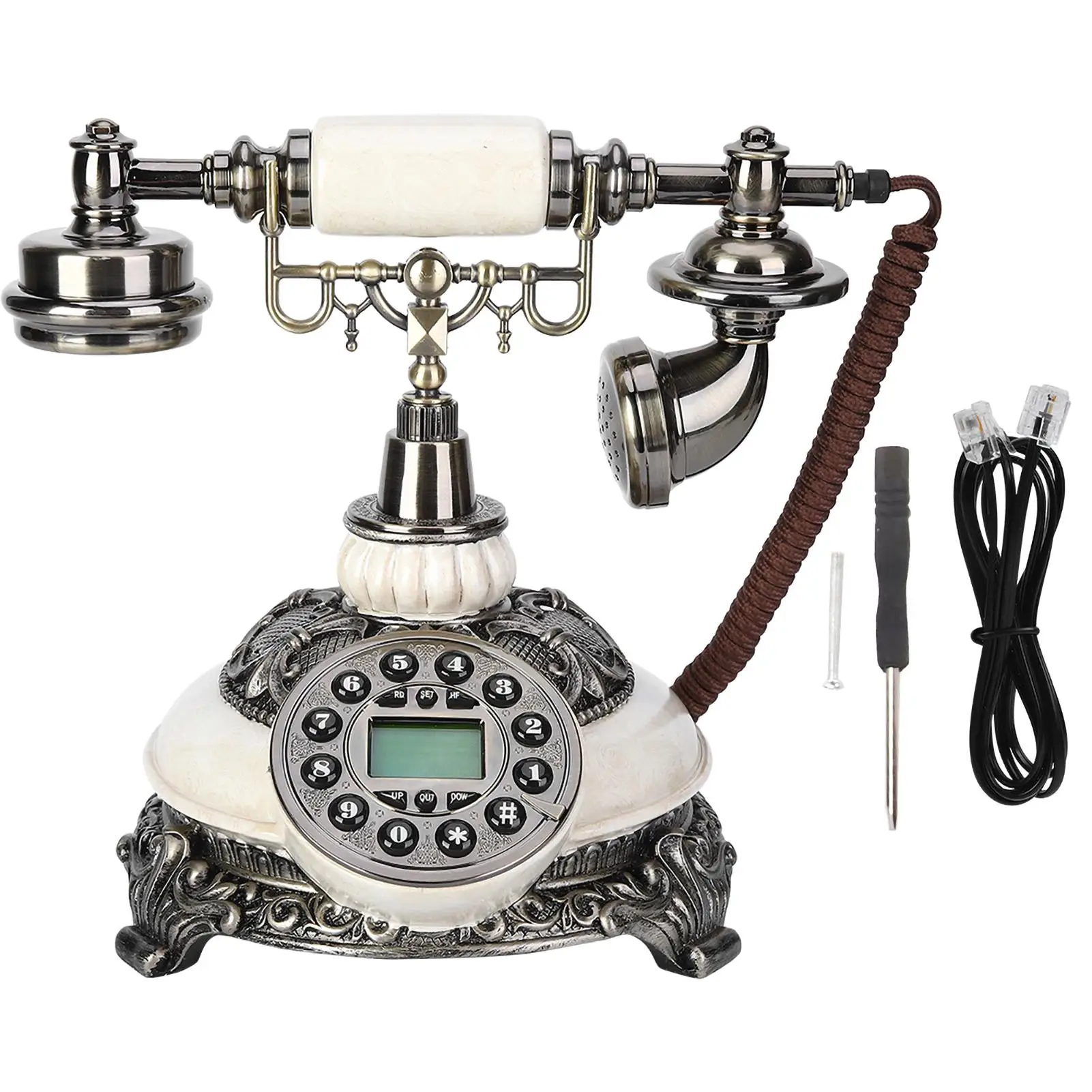 Vintage FSK DTMF Landline Corded Phone For Office Home Decor