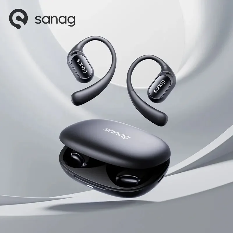 Sanag Z66 Ear Earphones Air Conduction Headphone Wireless Bluetooth 5.3 Headset Gamer Sports Ear Hooks Gaming Long Battery Life