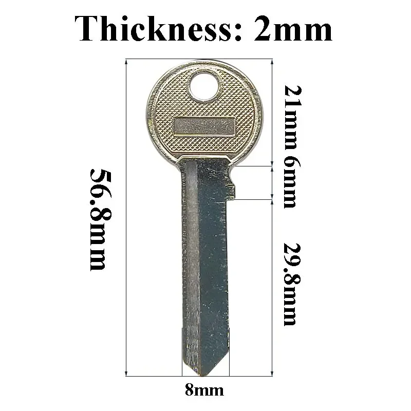 5-100 Pcs TRI-11D Hi-Rel Iron Blank Keys for Lock Box Door House Home Vertical Empty Locksmith Tool