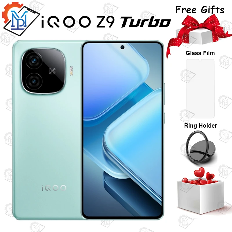 Original Vivo IQOO Z9 Turbo 5G Mobile Phone 6.78" 144Hz Screen Snapdragon 8s Gen 3 Camera 50MP Battery 6000mAh NFC Smartpho