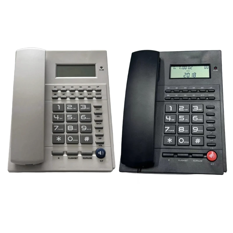English Telephone With Caller Display Home Offices No Need Battery Big Button Telephone Simple Landline Phone Dropship