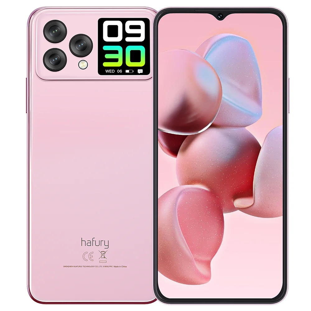 Cubot Hafury V1, Global Version Smartphone Android, 16GB RAM(8GB+8GB), 256GB ROM, Dual Screen, 64MP Camera, NFC, Dual 4G Phone