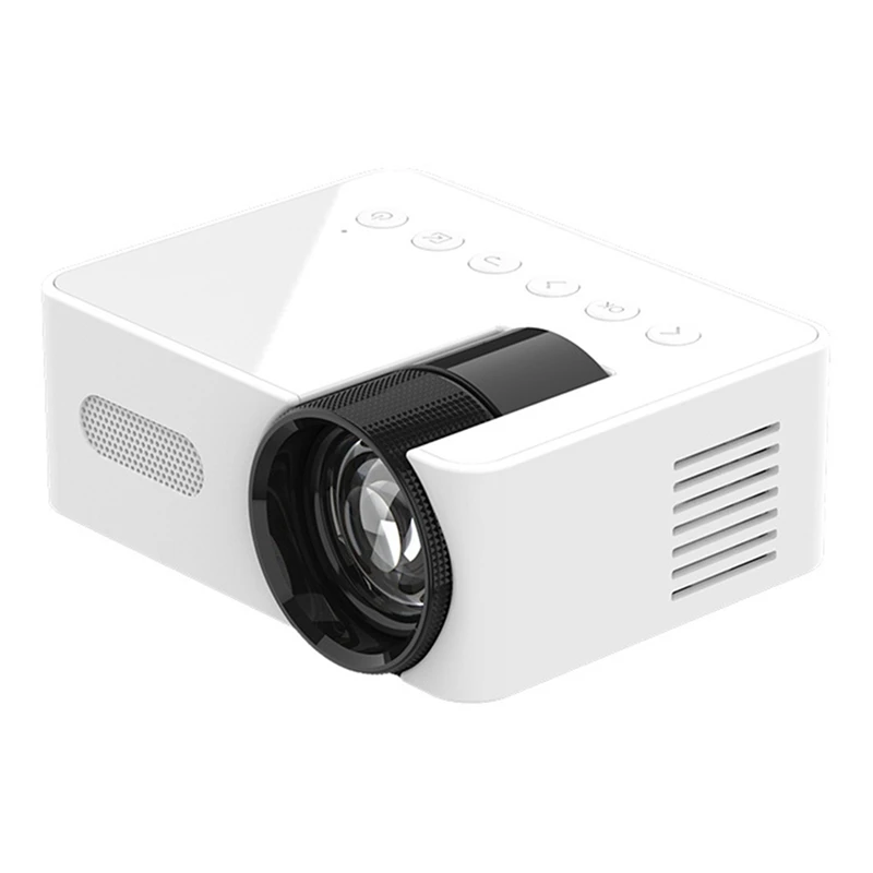 YT100 White Mini Home Projector Projector Portable Mini Home Theater Wireless Cell Phone Multi-Function Projector Durable