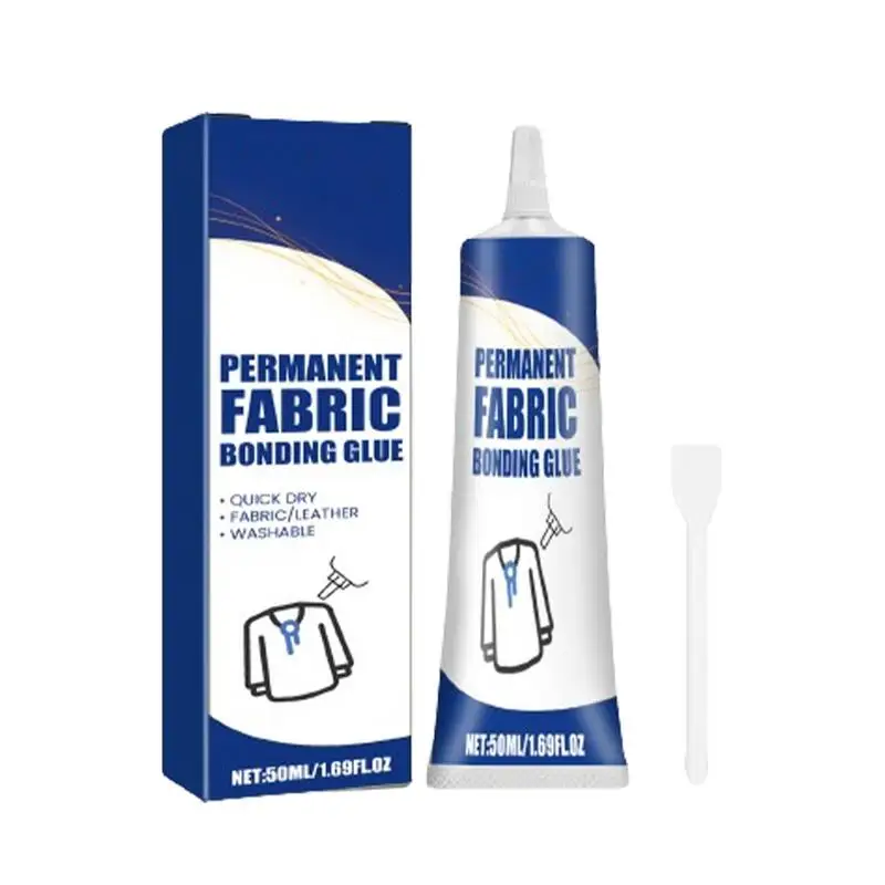Clear Fabric Glue Strong Adhesive Waterproof Glue Fabric Repair Permanent Bond Glue Fabric Adhesive Super Glue Clear Sewing Glue