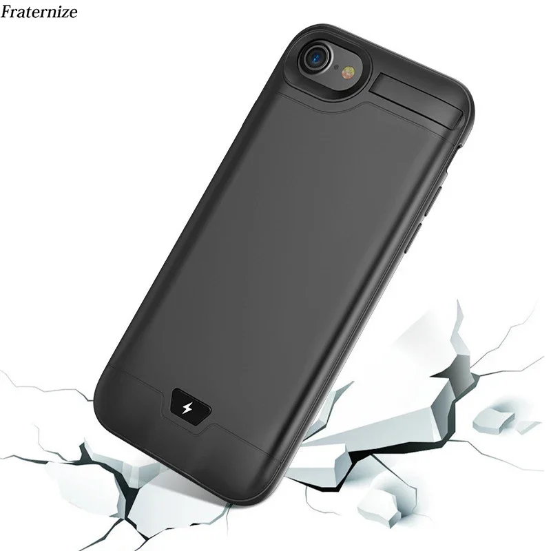 5000/8000mAh Backup Power Bank Battery Case For iPhone 6 6S 7 8 Plus Slim Ultra Thin Charging Case Battery Charger Case Cover