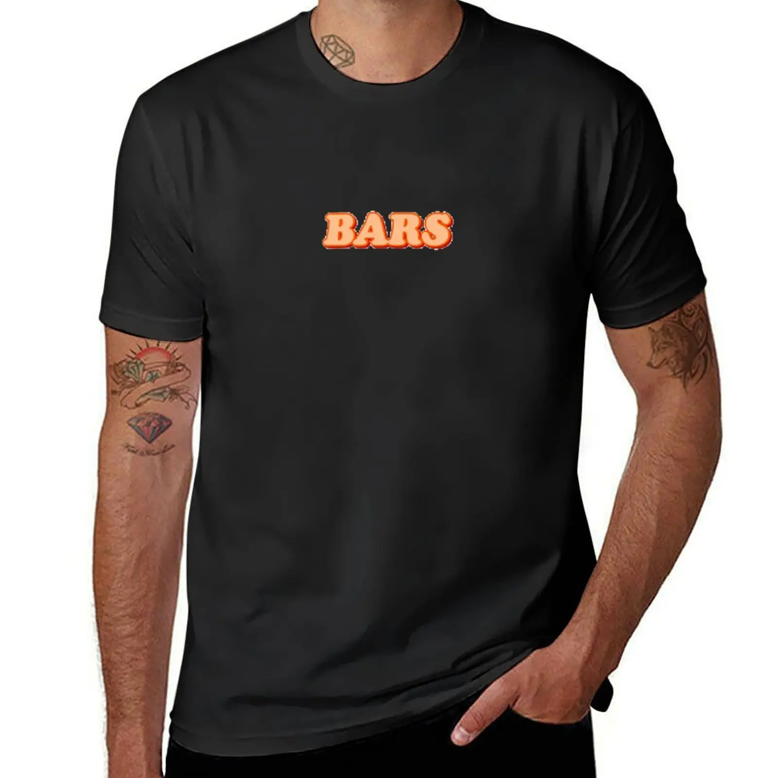 BARS T-Shirt quick drying plain t shirts men