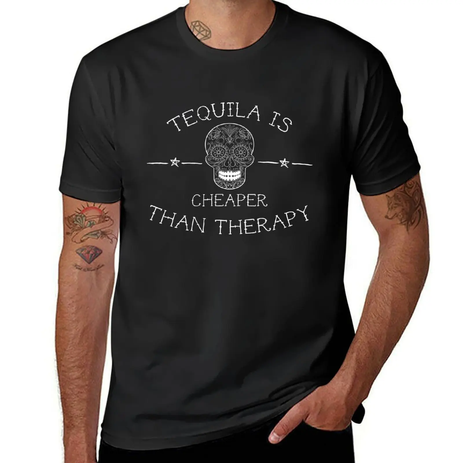 Tequila is cheaper than therapy T-Shirt shirts graphic tees customizeds funnys mens champion t shirts