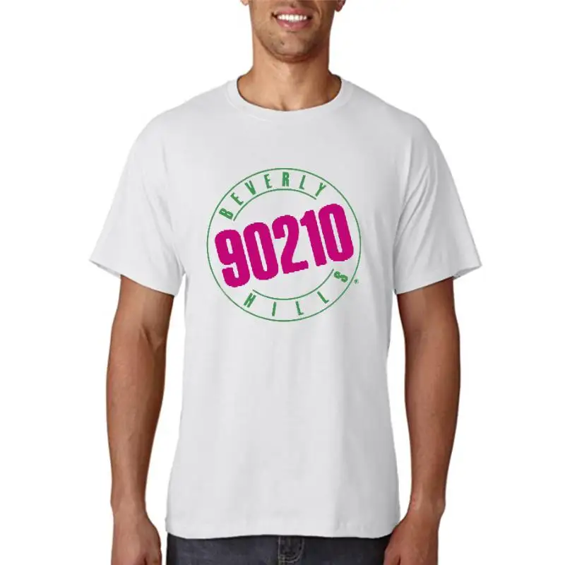Title: Beverly Hills 90210 Short Sleeve Neon Men T-Shirt