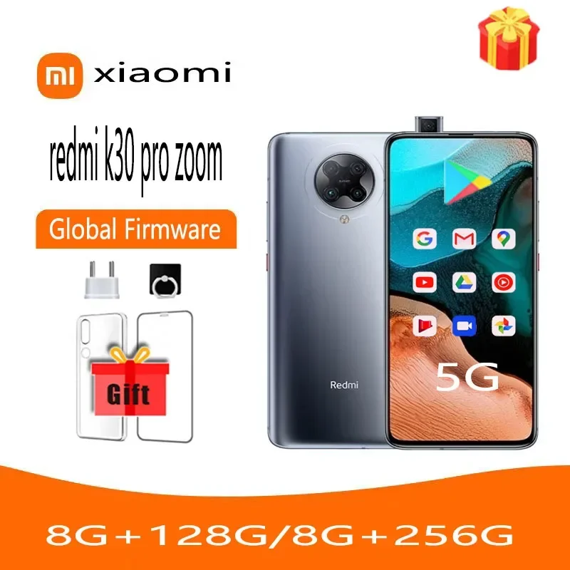Global firmware Xiaomi Redmi K30 Pro Zoom 5G Qualcomm Snapdragon 865 celular Smartphone full netcom androidused phone