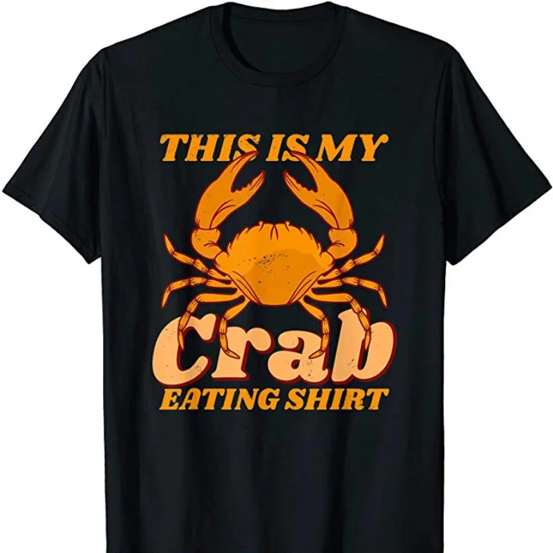 100% Cotton Casual T-shirts Loose Top Size S-5XL This Is My Crab Eating Shirt. Funny Crab Lovers Short Sleeve Arrival fashion