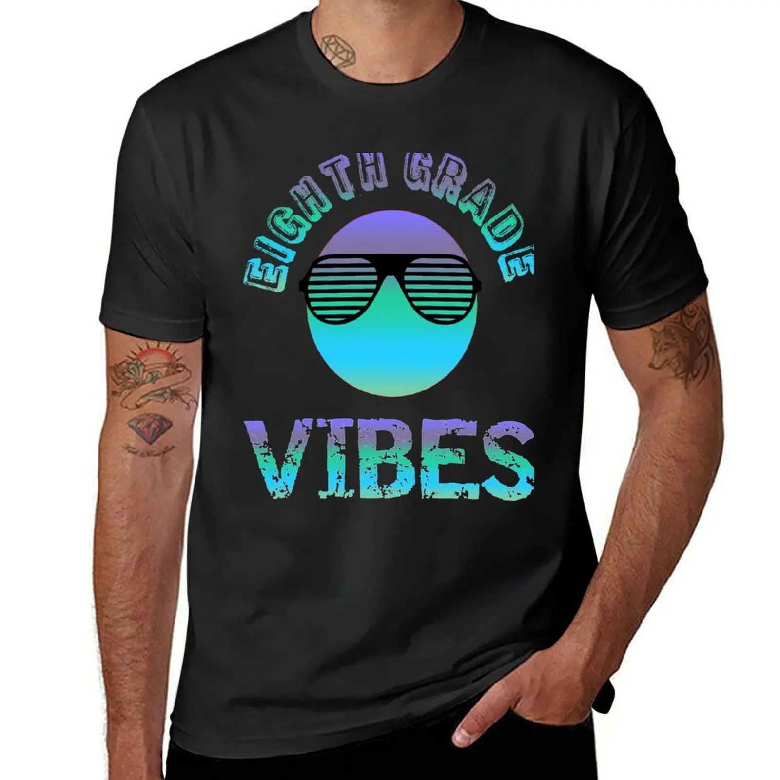 Eighth Grade Vibes T-Shirt new edition summer tops mens t shirt graphic