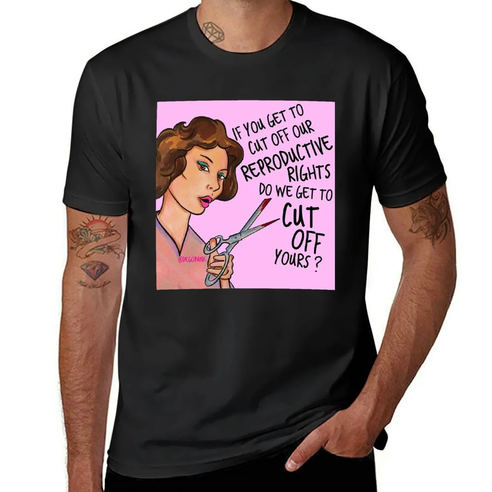 reproductive rights cut off T-Shirt cute clothes new edition funnys summer clothes mens graphic t-shirts