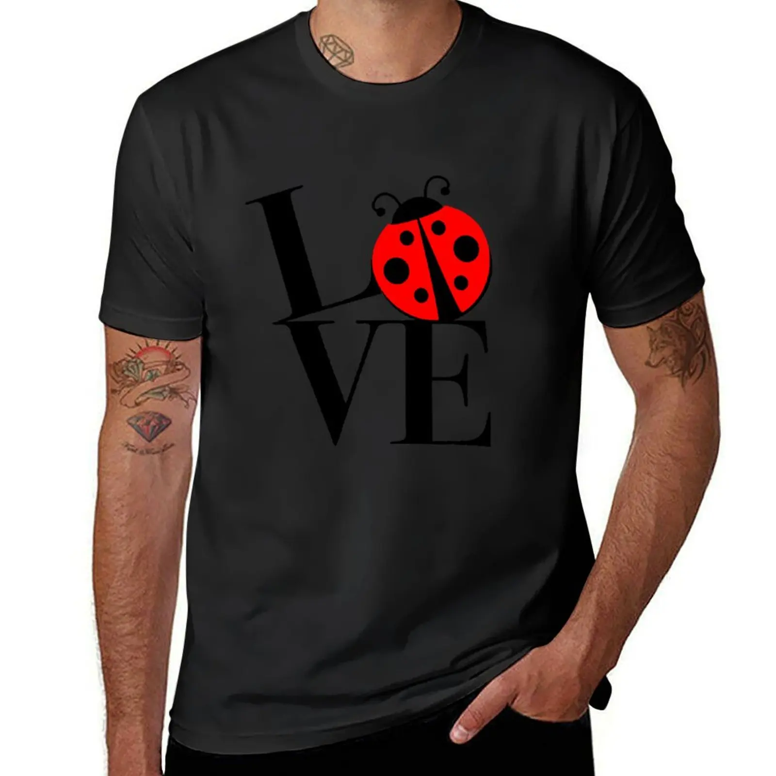 Lovelybug T-Shirt sweat kawaii clothes aesthetic clothes oversized t shirts for men