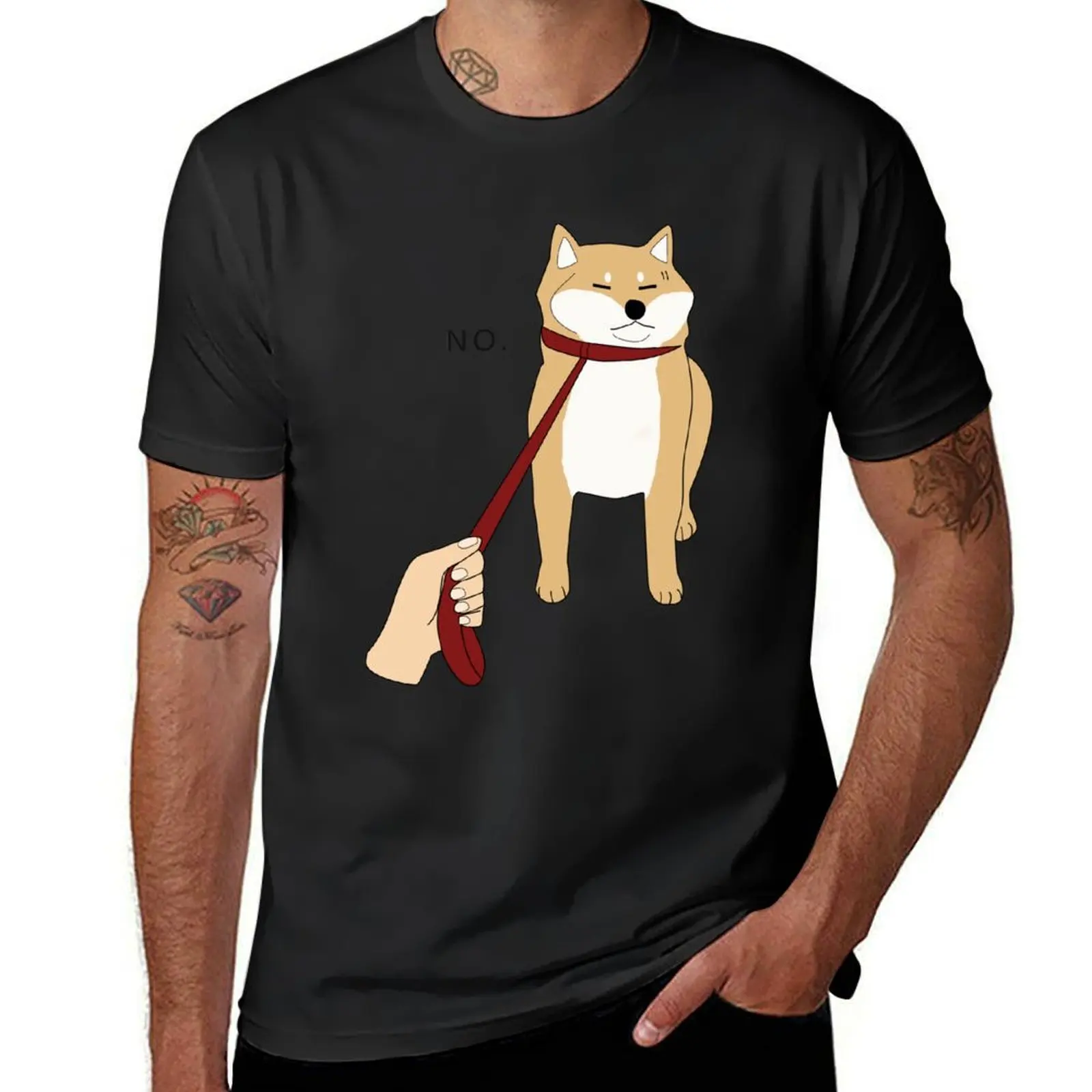 Shiba Inu No T-Shirt aesthetic clothes vintage clothes Aesthetic clothing mens workout shirts