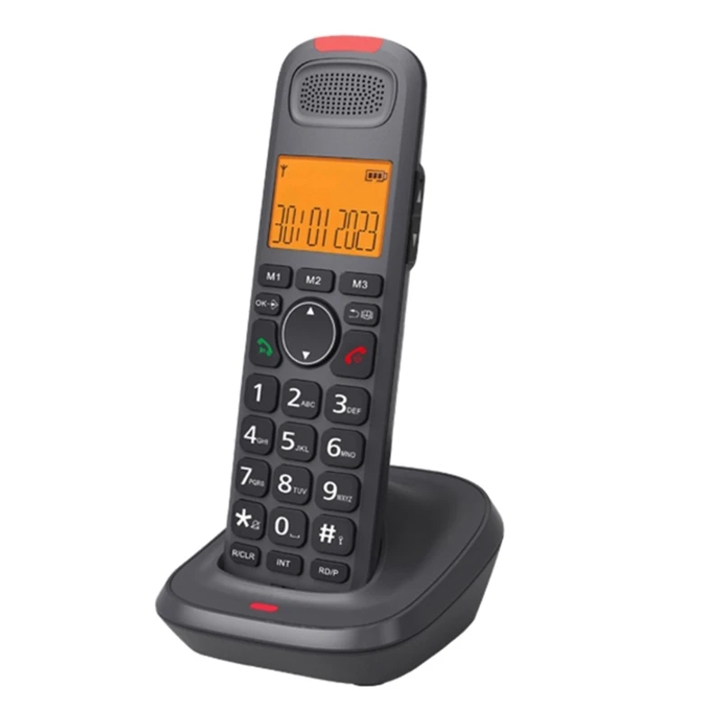 D1015 Cordless Phone Desktop Wireless Telephone Convenient Communication for Home and Office QXNF