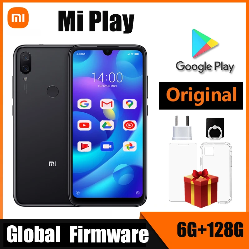 Xiaomi mi play smartphone Mediatek MT6765 Helio P35 telephone intelligent 1080 x 2280 pixels celular used phone
