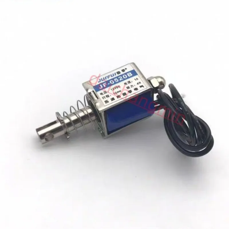 JF-0520B DC 12V 300mA 10 mm 40g type Push wet pull Solenoid electromagnet